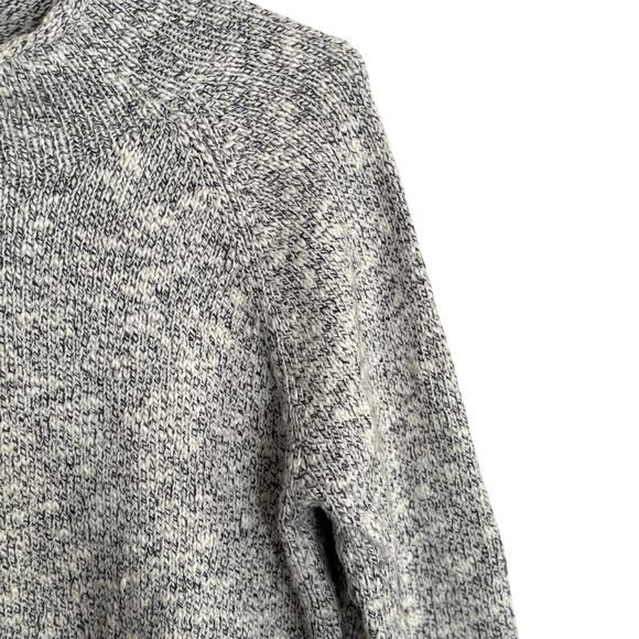 LL Bean Womens Marl Knit Sweater M Black White L.L. Bean Academia Prep - Picture 6 of 6